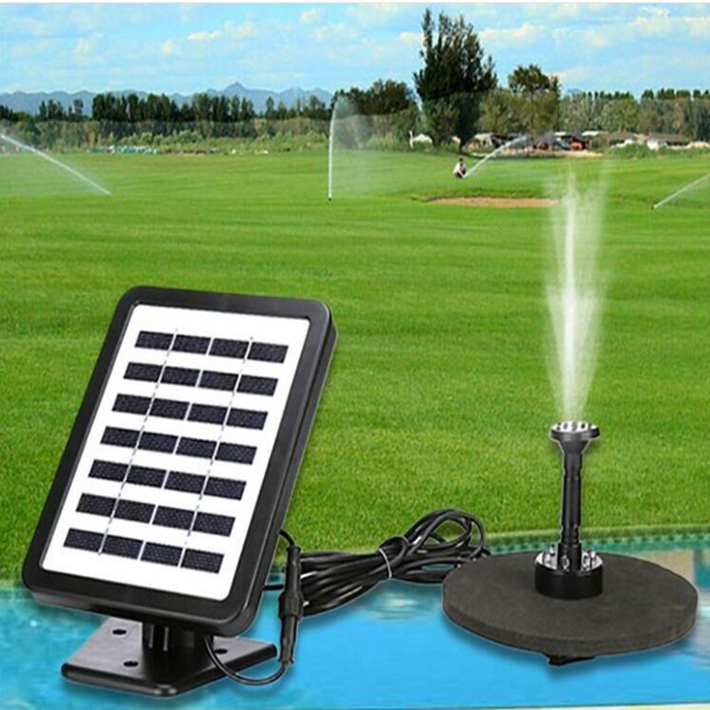 Solar Power Water Pump With LED Light Garden Water Pump Outdoor Pond Fountain Pool AS102L-0715B