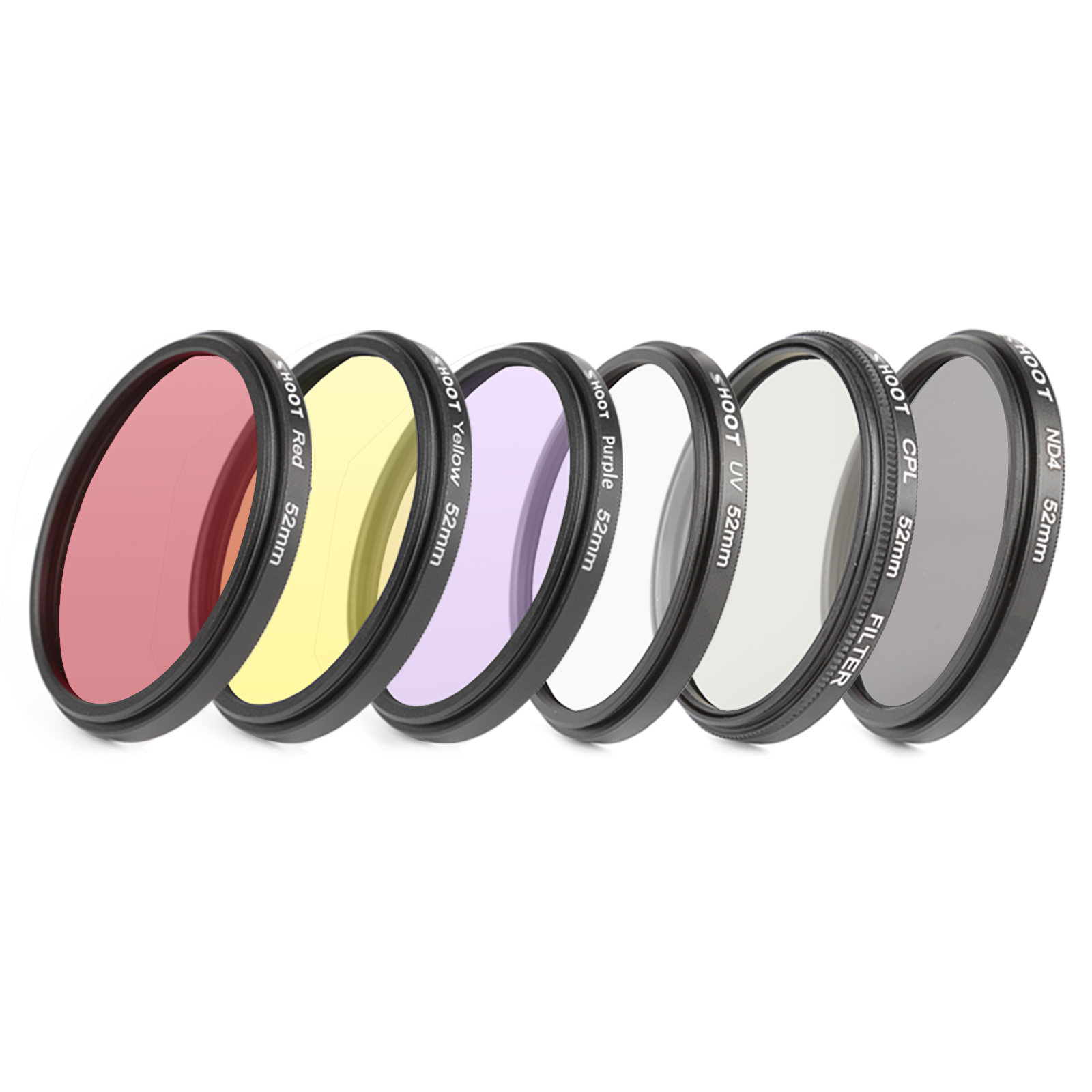 52mm/58mm CPL ND UV Filter Set for GoPro Hero 7 6 5 Black 4 3+ Silver Action Camera Waterproof Case 52mm